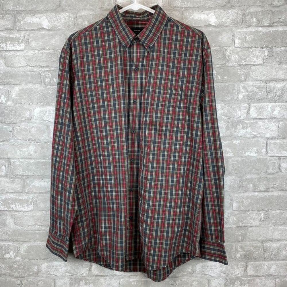 SALE ARROW Christmas Holiday Festive Button Down Shirt Men's Size Medium